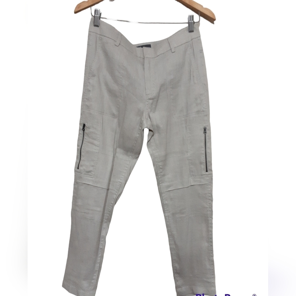Vince jogger pants women linen blend in size 2 - Picture 1 of 9